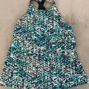 Nike tankini dark blue halter sz 1x